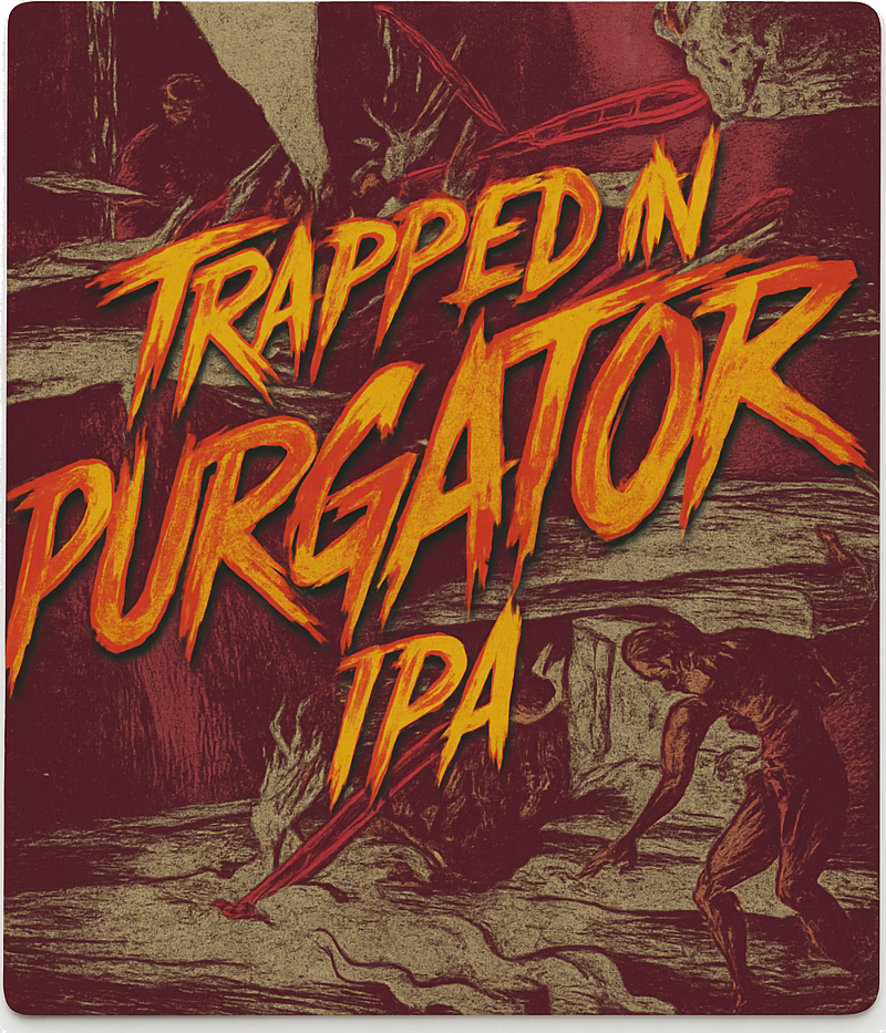 Etiket van Bliksem Trapped in Purgaroty TIPA