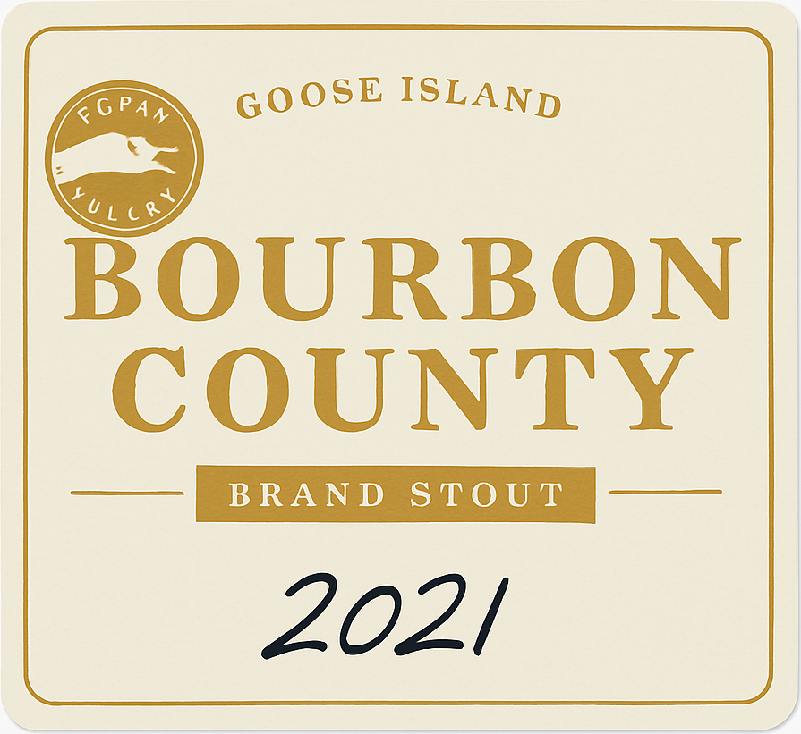 Etiket van Goose Island Bourbon County Brand Stout 2021 (BCBS)