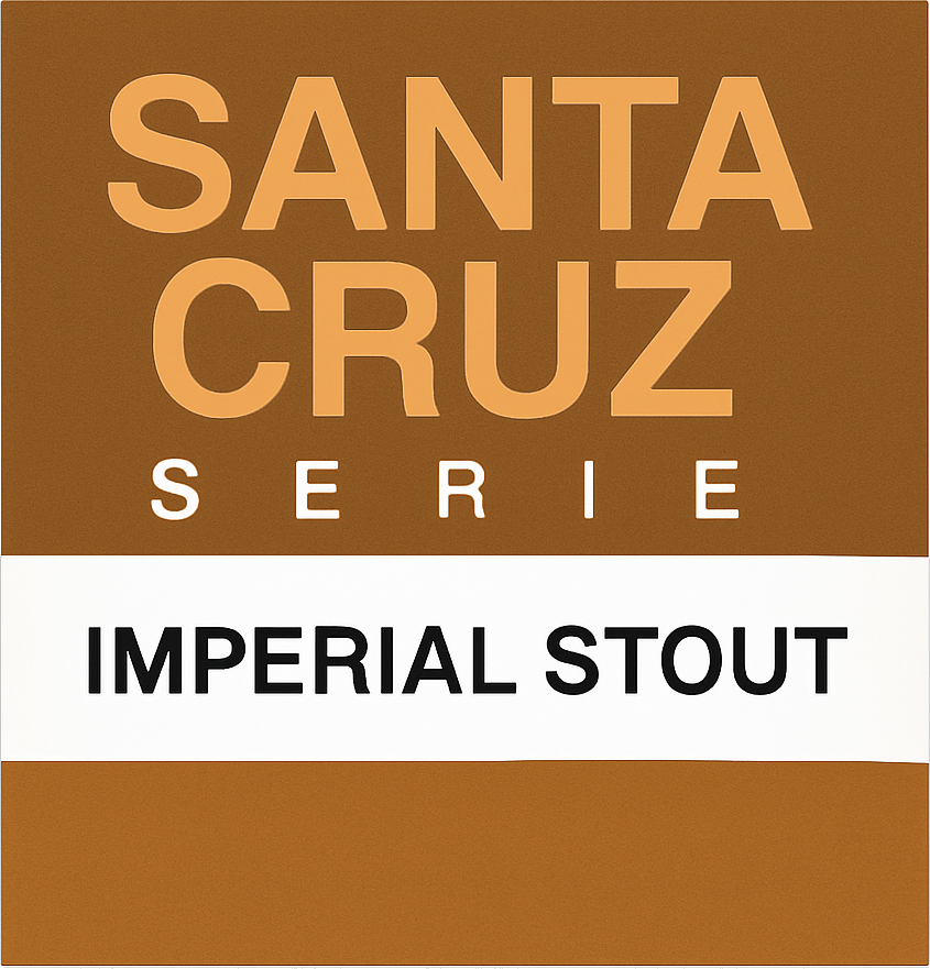 Etiket van Sainte Cru Santa Cruz Stout Noisette