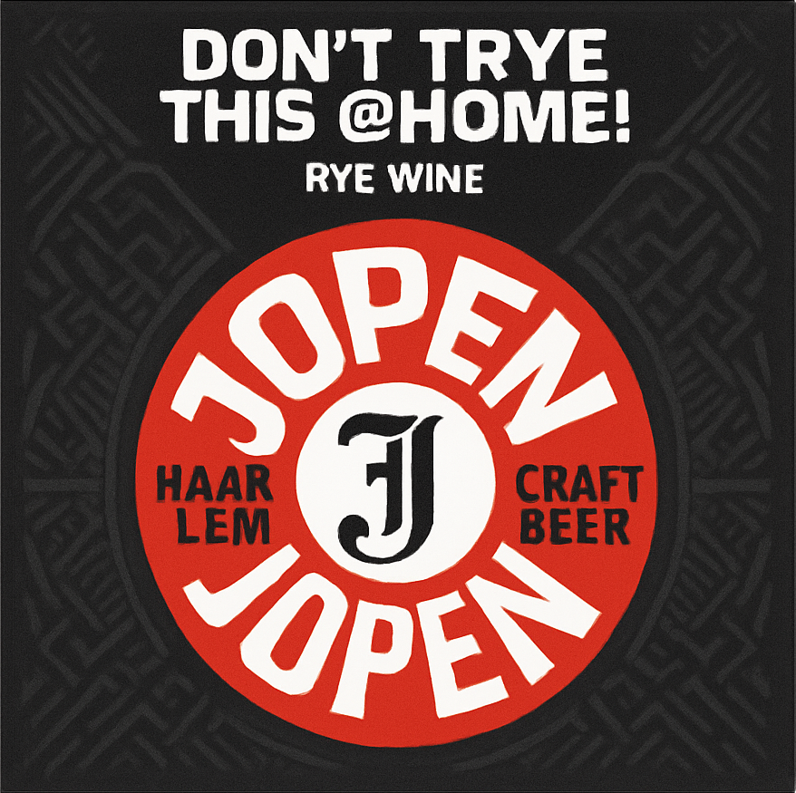 Etiket van Jopen x Lervig Don't tRye this at Home!