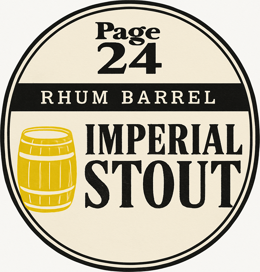 Etiket van Page 24 Imperial Stout Jamaican Rhum