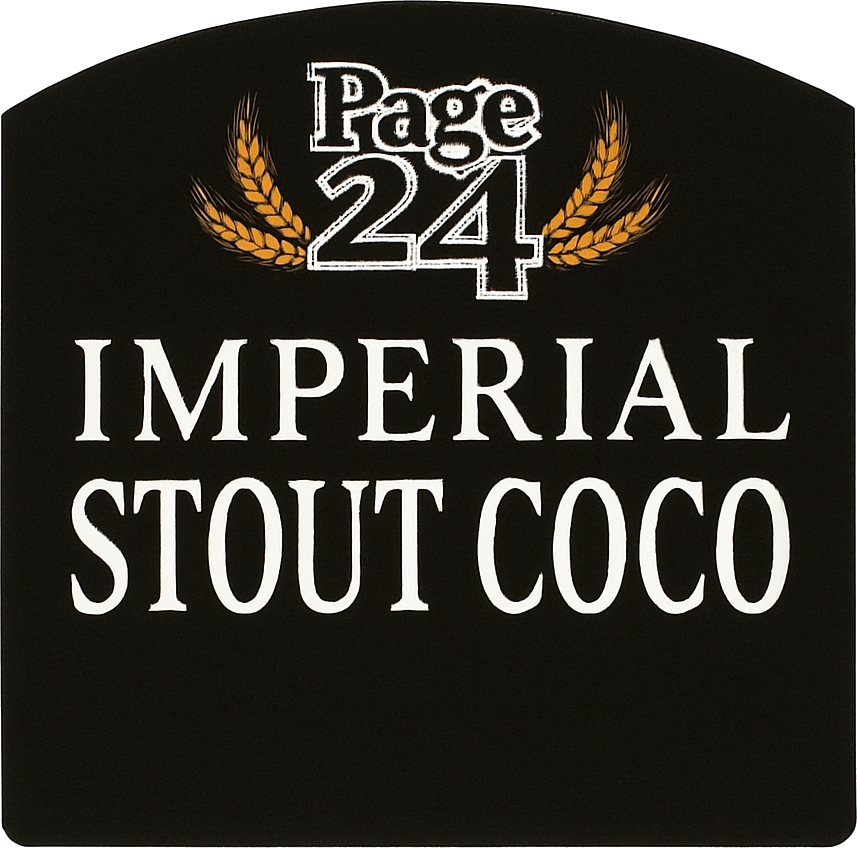Etiket van Page 24 Imperial Stout Coco