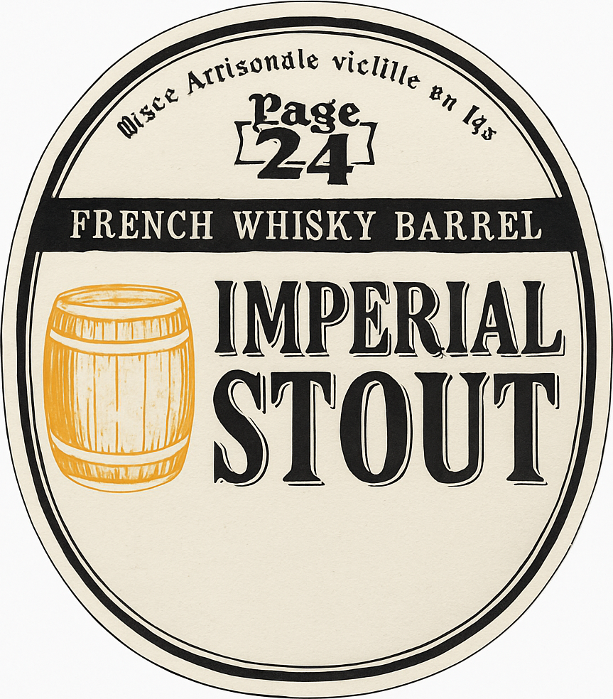 Etiket van Page 24 Imperial Stout French Whisky