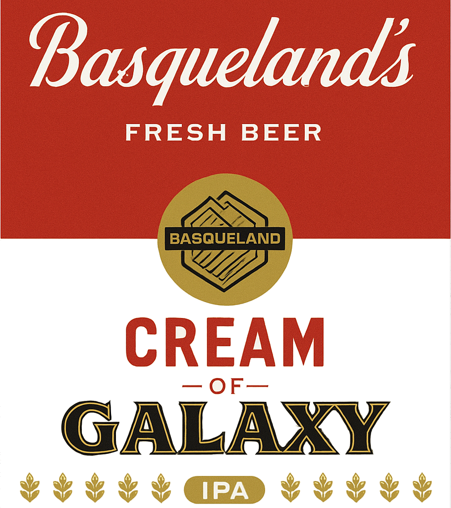 Etiket van Basqueland Cream of Galaxy