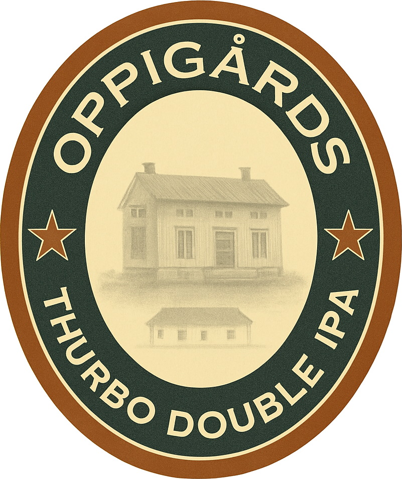 Etiket van Oppigårds Thurbo Double IPA