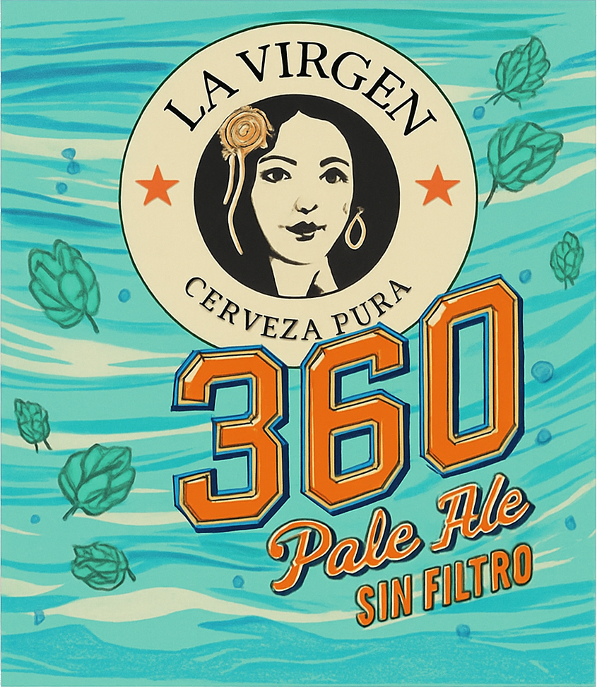 Etiket van La Virgen 360