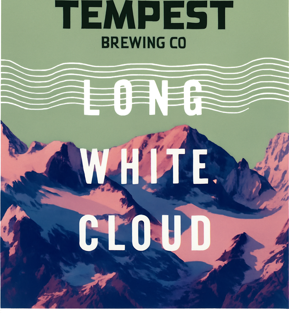 Etiket van Tempest Long White Cloud