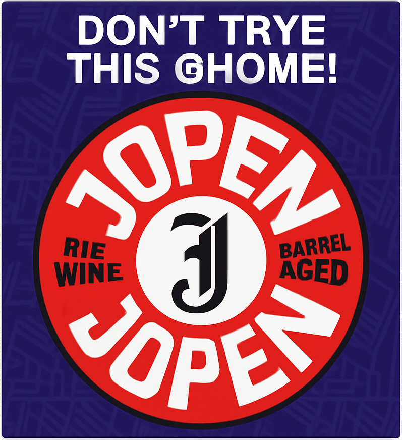 Etiket van Jopen Don't tRYE This @Home BA Cognac