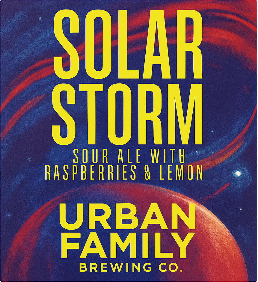 Etiket van Urban Family Solar Storm