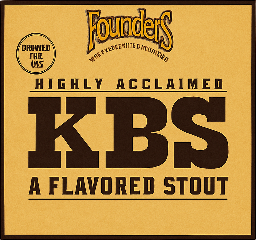 Etiket van Founders Kentucky Breakfast Stout