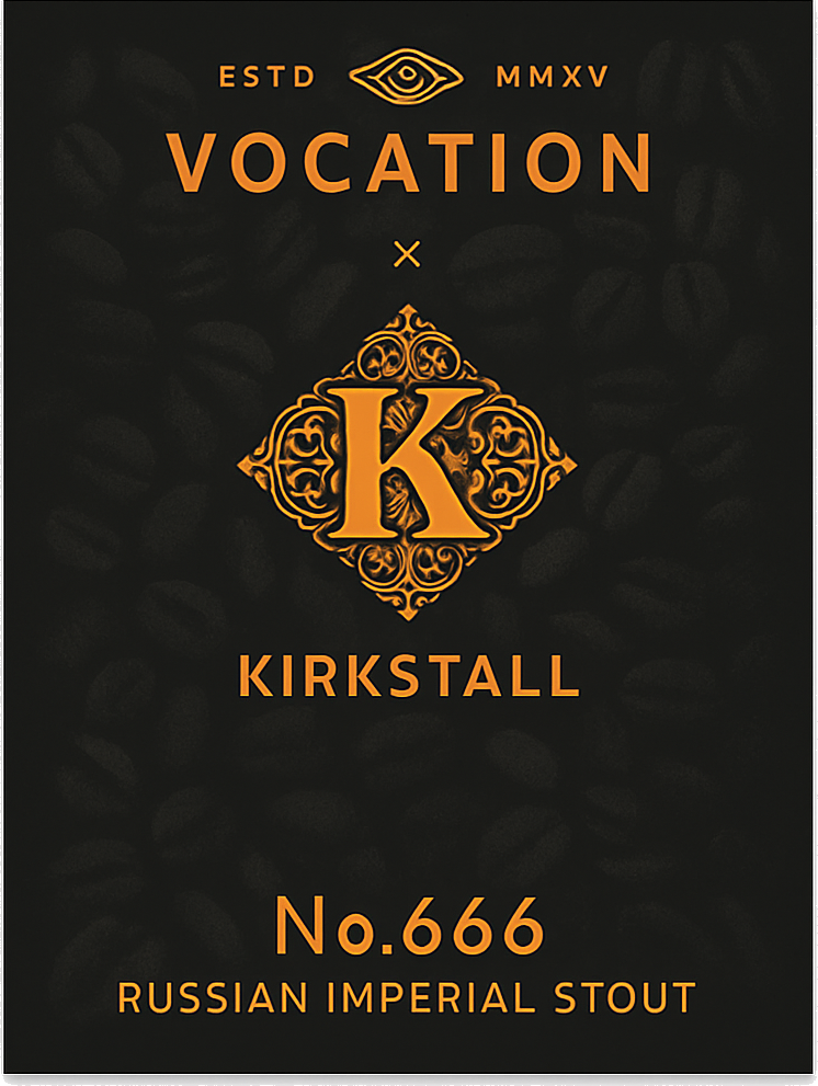 Etiket van Vocation x Kirkstall No.666