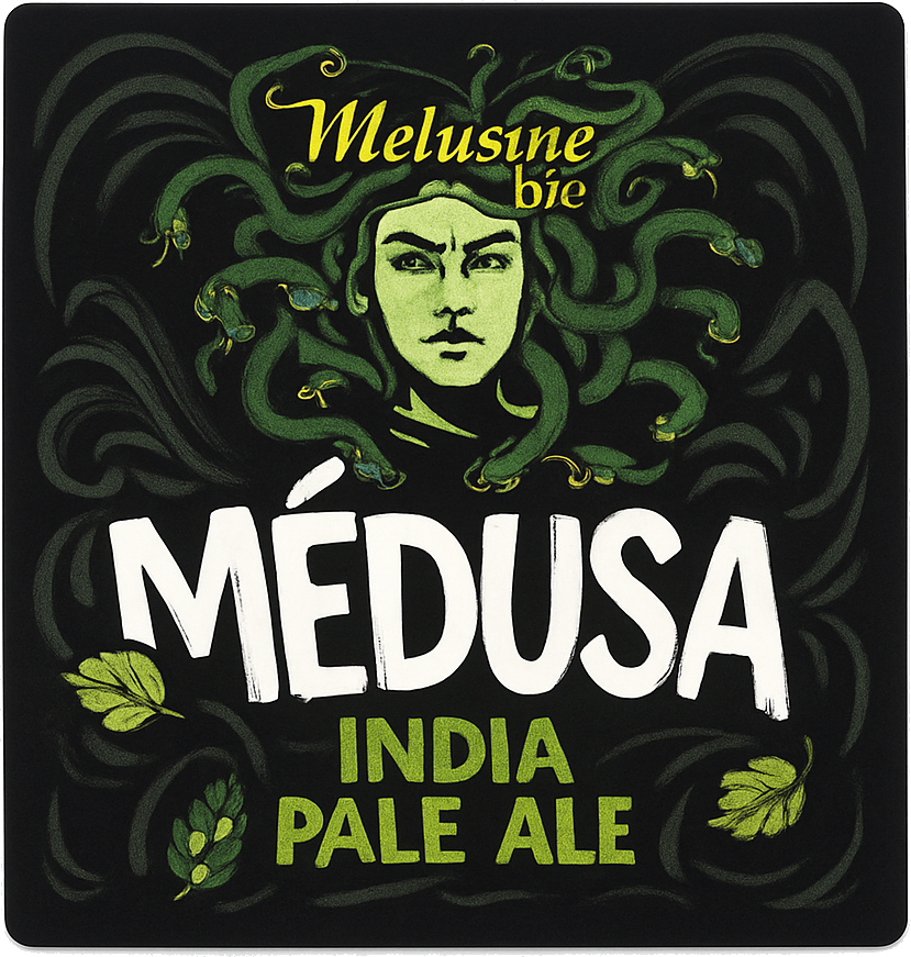 Etiket van Mélusine Médusa