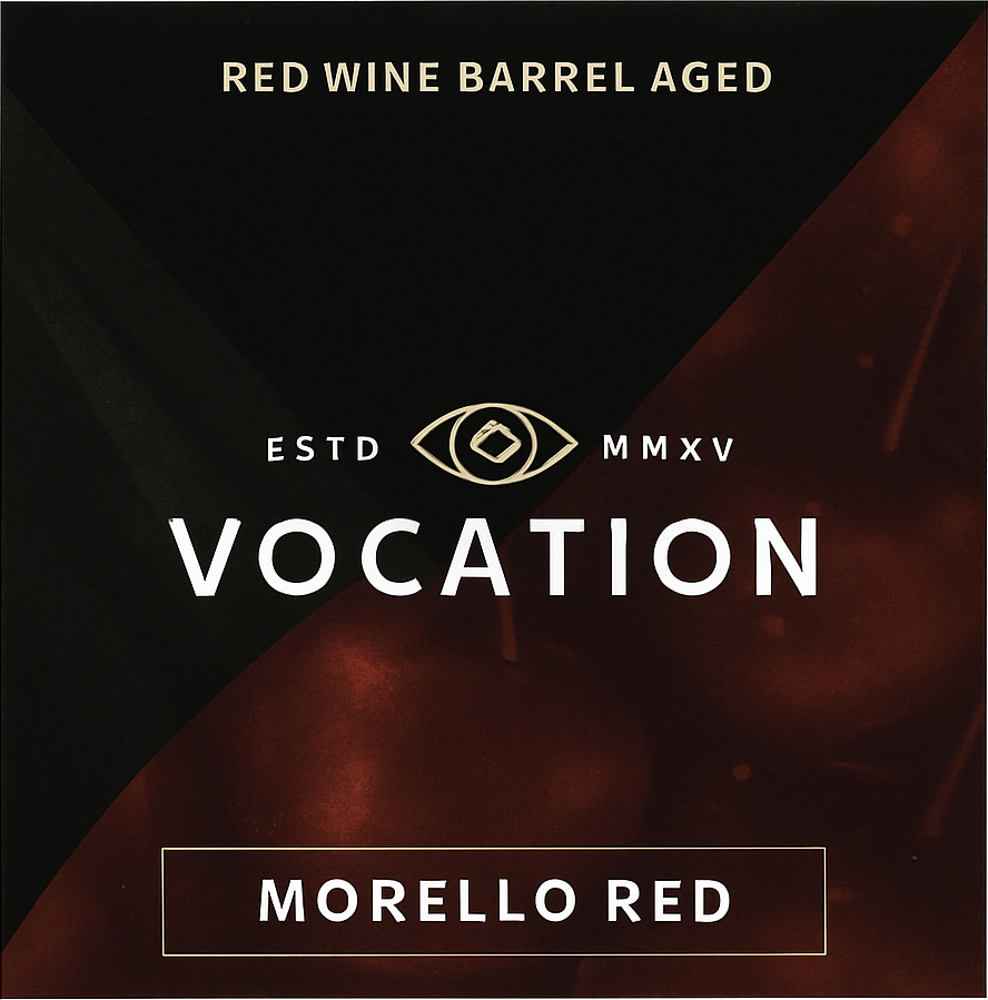 Etiket van Vocation Morello Red