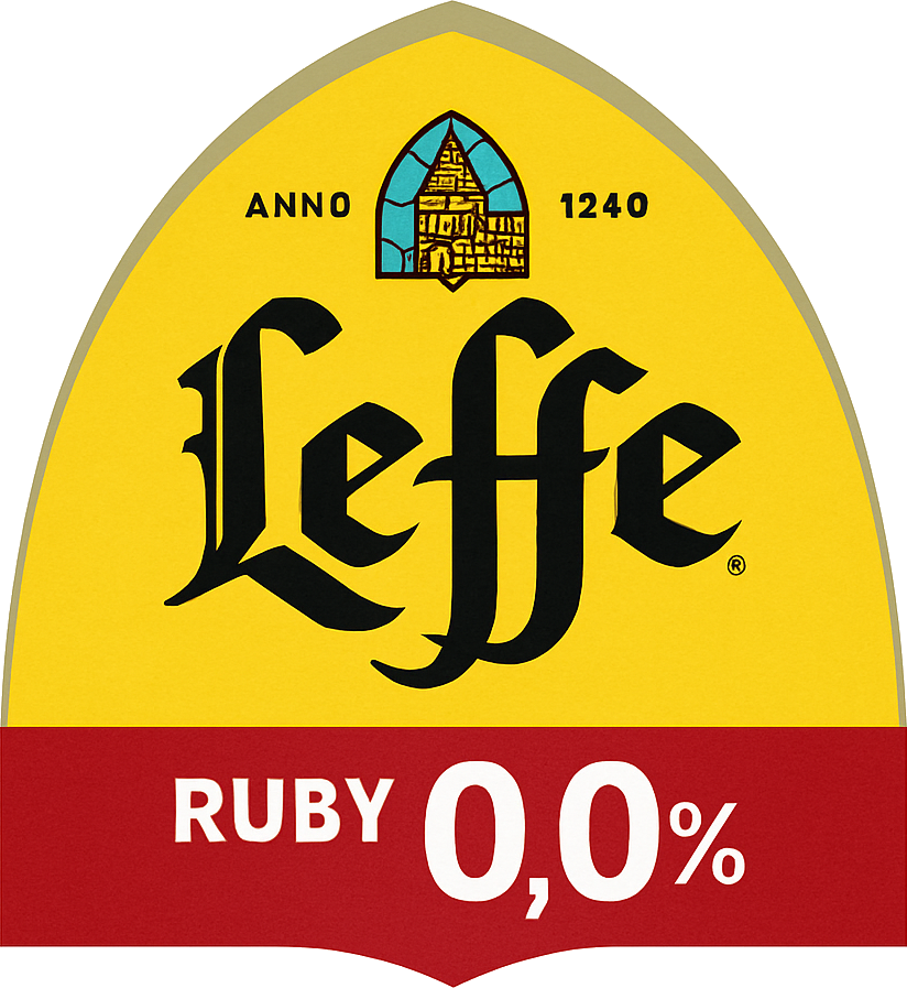 Etiket van Leffe Ruby 0,0