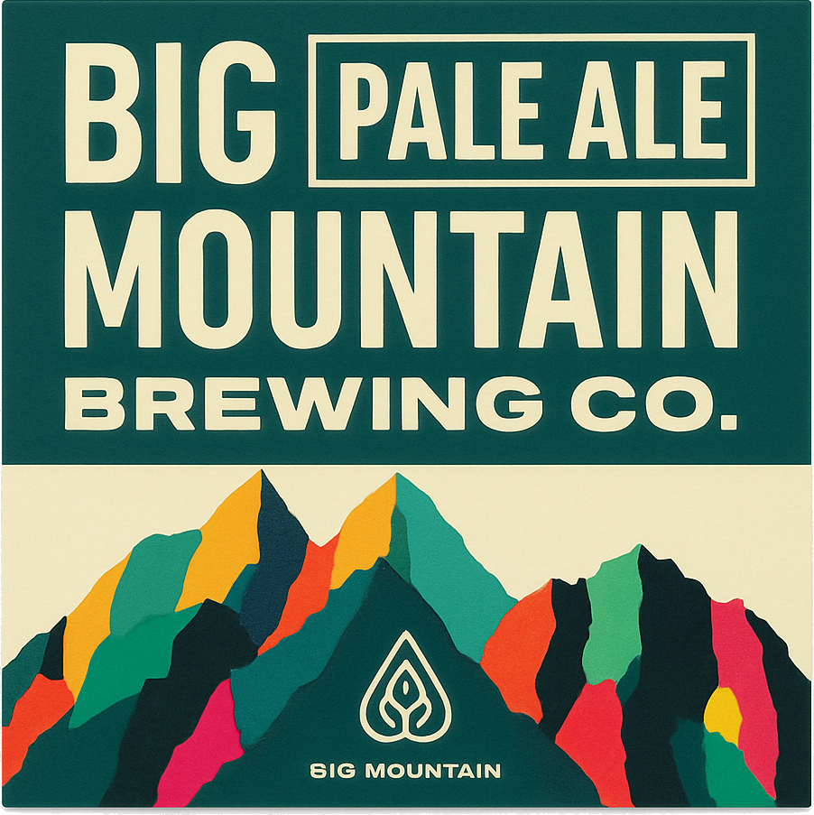 Etiket van Big Mountain Pale Ale