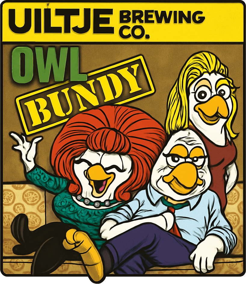 Etiket van Uiltje Owl Bundy