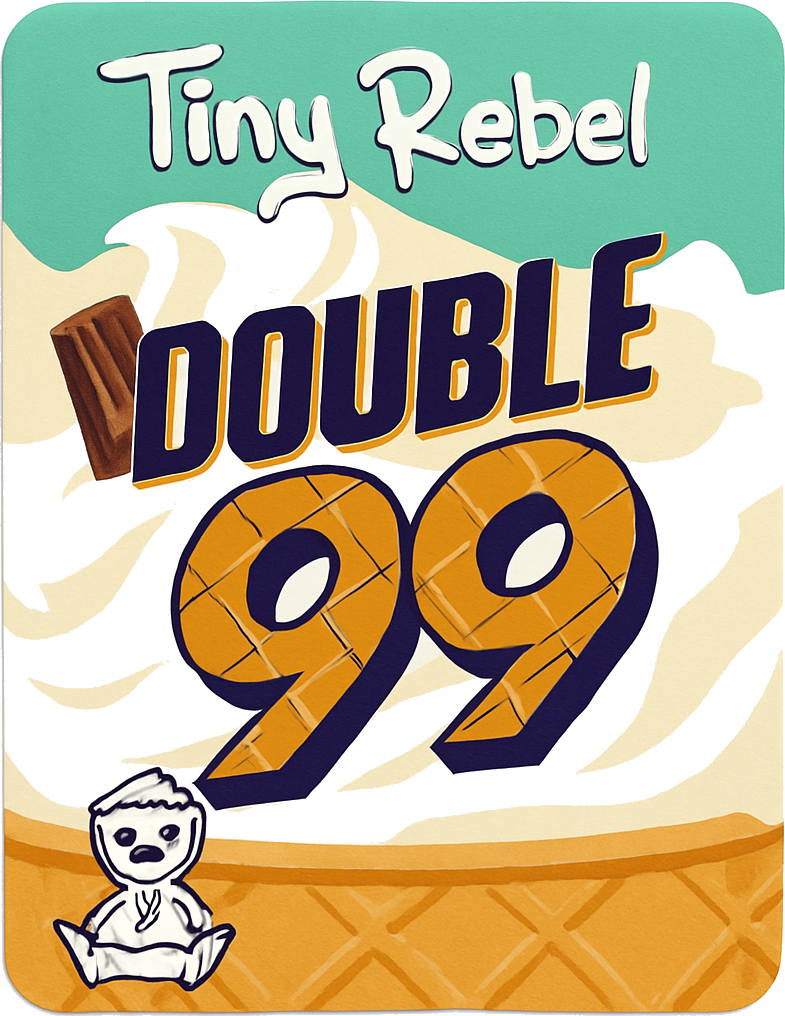 Etiket van Tiny Rebel Double 99