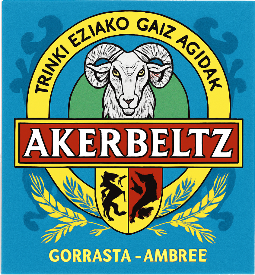 Etiket van Akerbeltz Ambrée