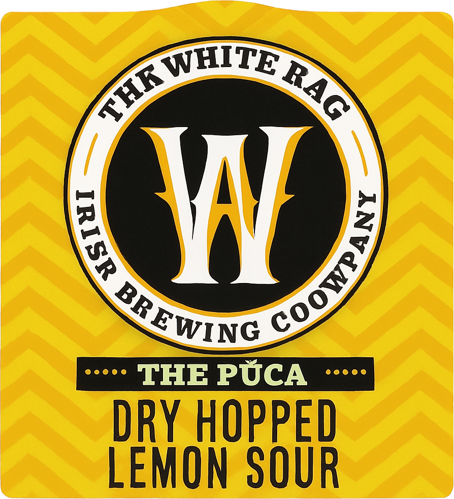 Etiket van White Hag Púca Lemon Dry Hopped Lemon Sour