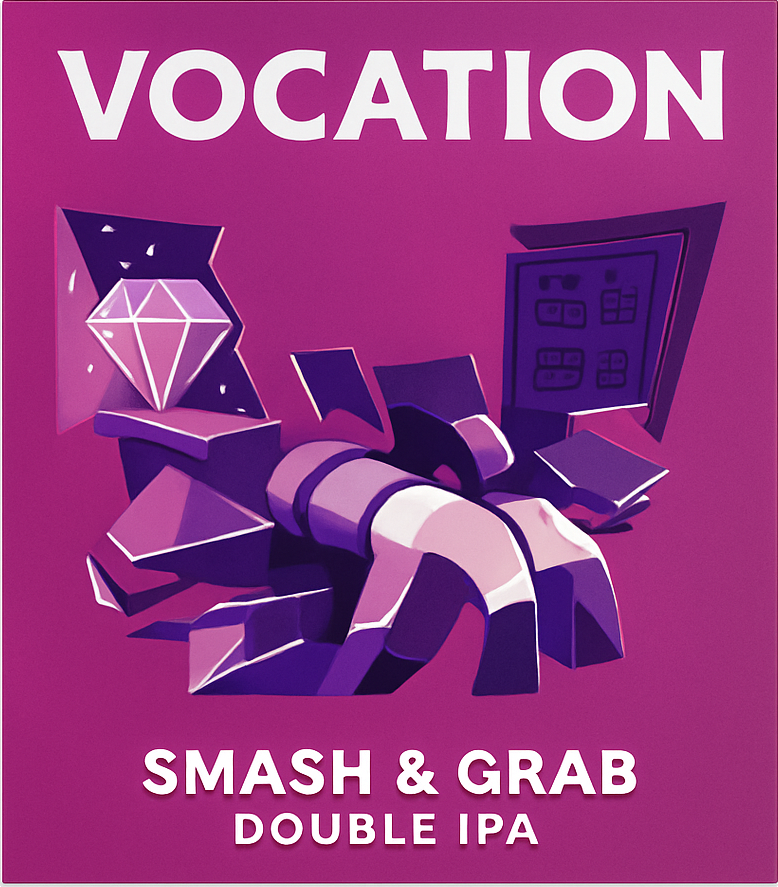 Etiket van Vocation Smash Grab