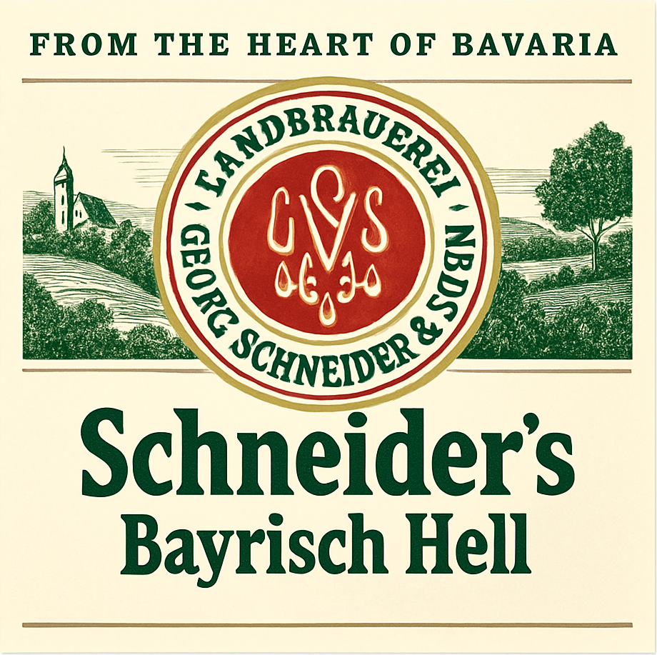 Etiket van Schneider's Bayrisch Hell