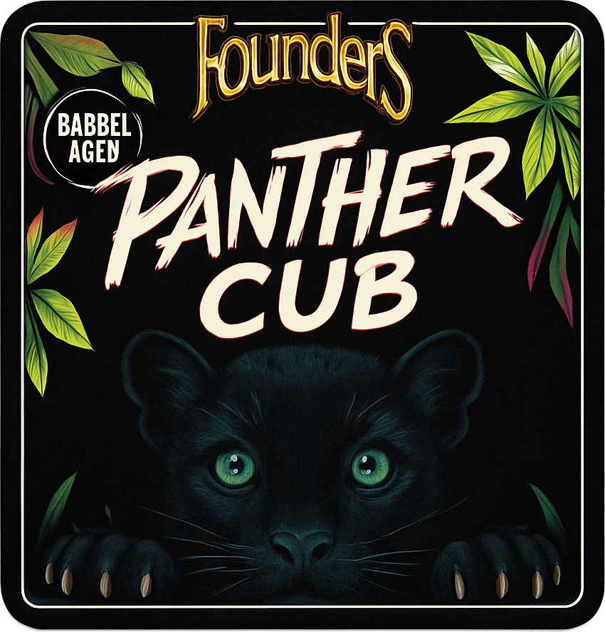 Etiket van Founders Panther Cub Bourbon BA 2021
