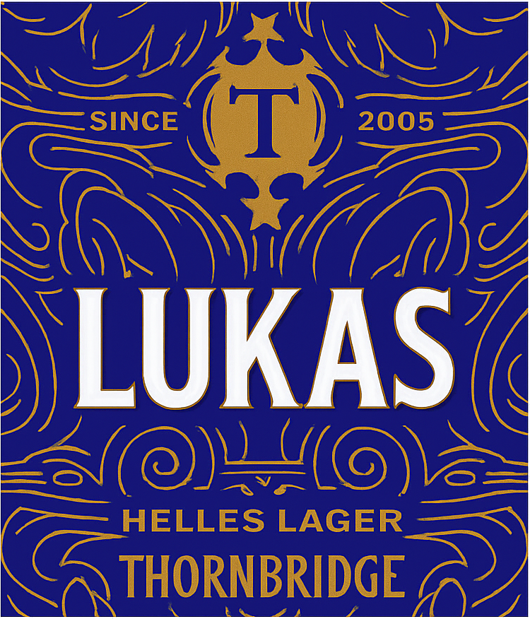 Etiket van Thornbridge Lukas