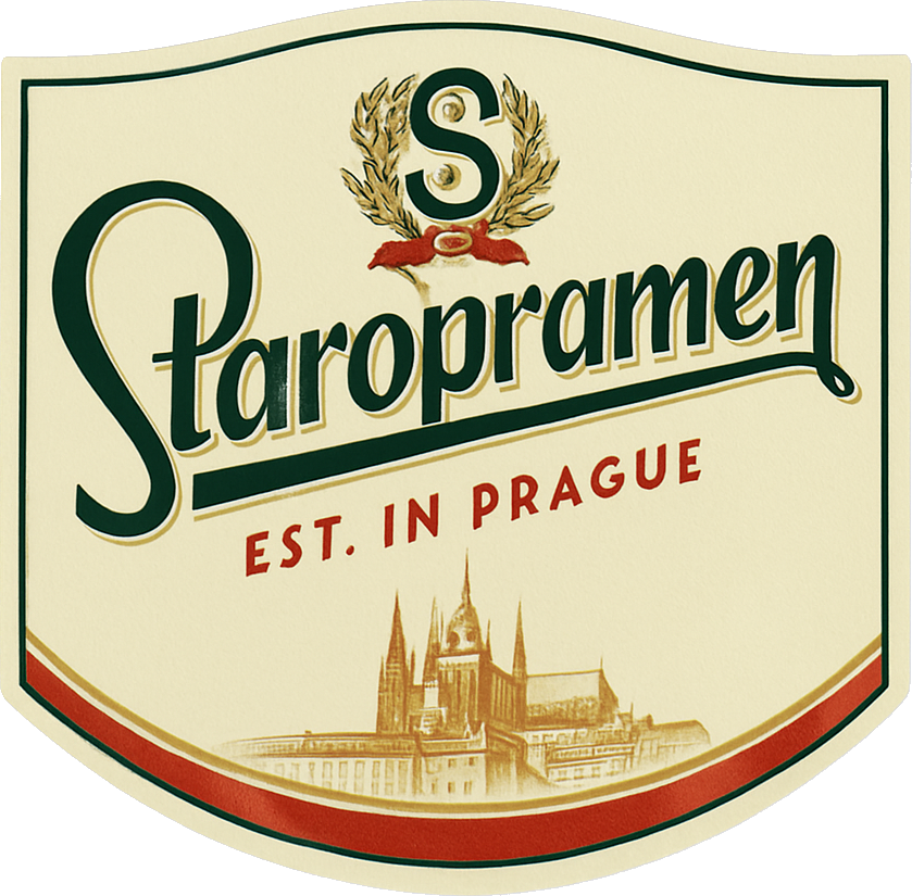 Etiket van Staropramen