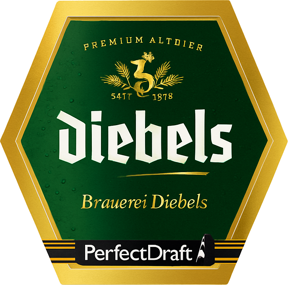 Etiket van Diebels Perfect
