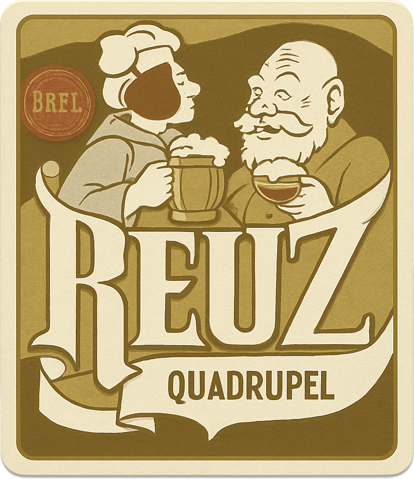 Etiket van ReuZ Quadrupel