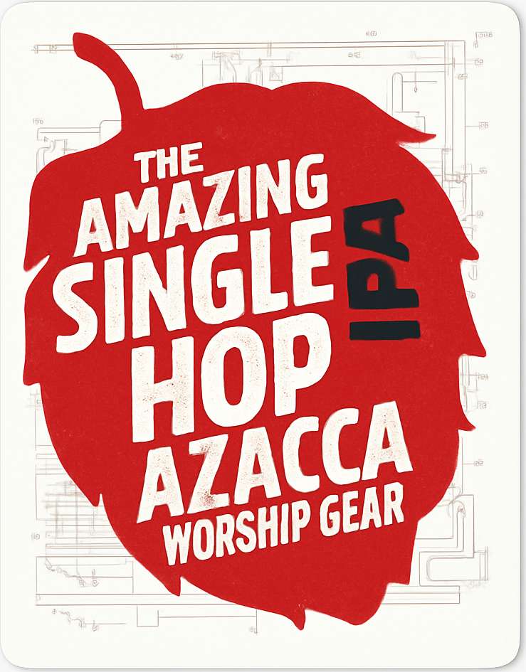 Etiket van Strieper The Amazing Single Hop IPA Azacca Worship Gear