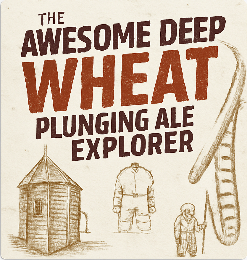 Etiket van Strieper The Awesome Deep Wheat Plunging Ale Explorer