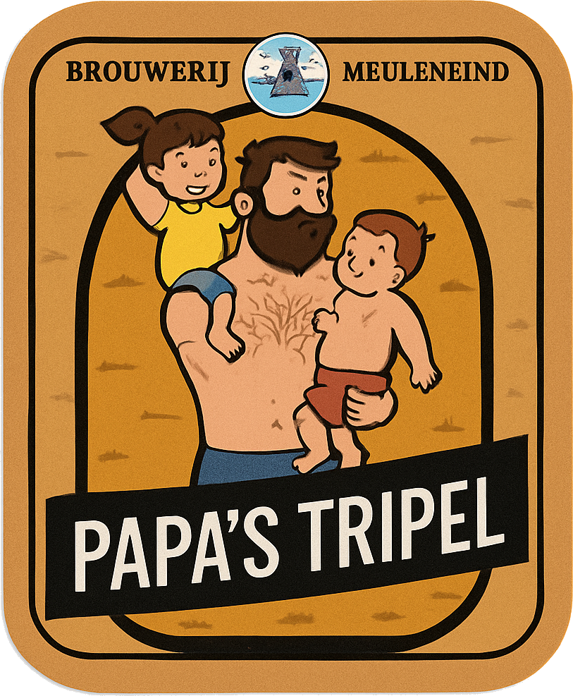Etiket van Meuleneind Papa's Tripel
