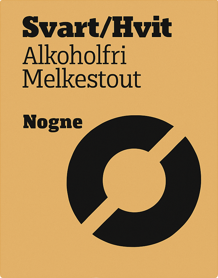 Etiket van Nøgne Ø Svart / Hvit
