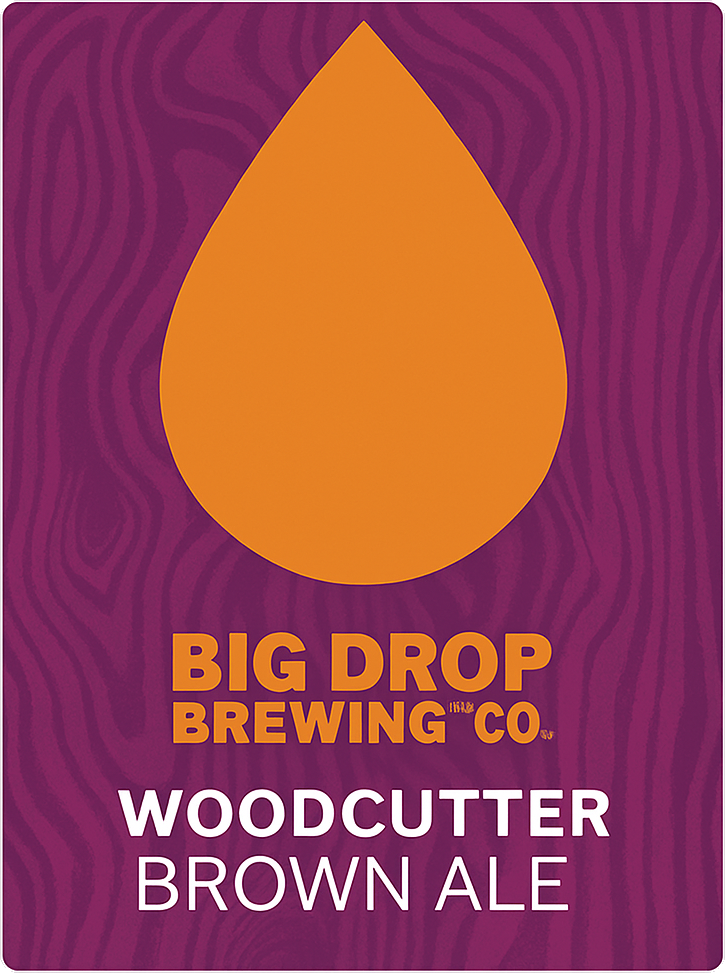 Etiket van Big Drop Woodcutter