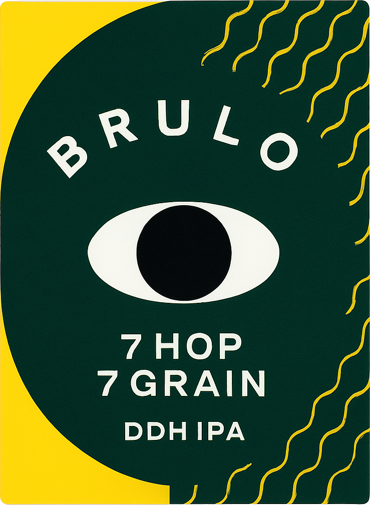 Etiket van BRULO 7 Hop 7 Grain