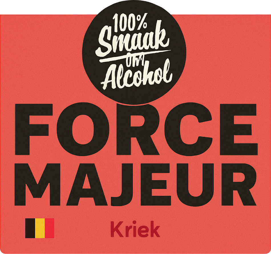 Etiket van Force Majeure Kriek