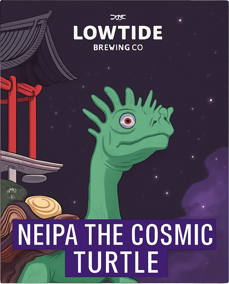 Etiket van Lowtide NEIPA The Cosmic Turtle
