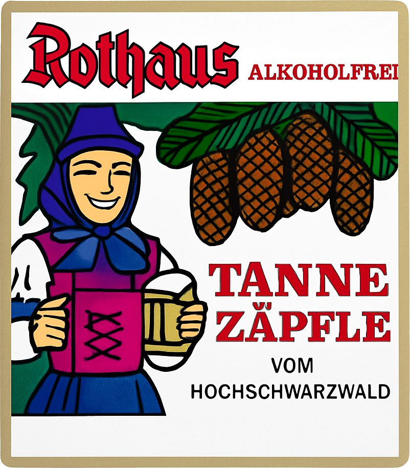 Etiket van Rothaus Tannenzäpfle Alkoholfrei