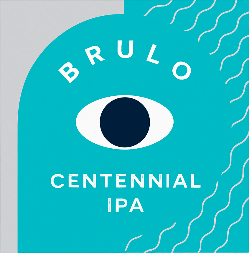 Etiket van BRULO Centennial IPA