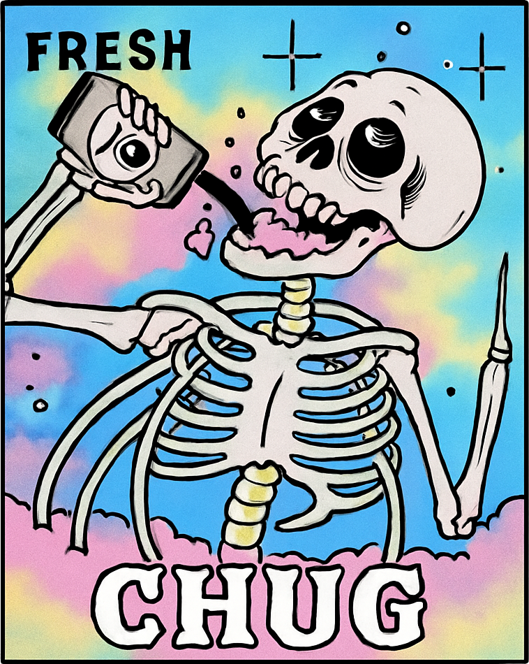 Etiket van Mash Gang Chug