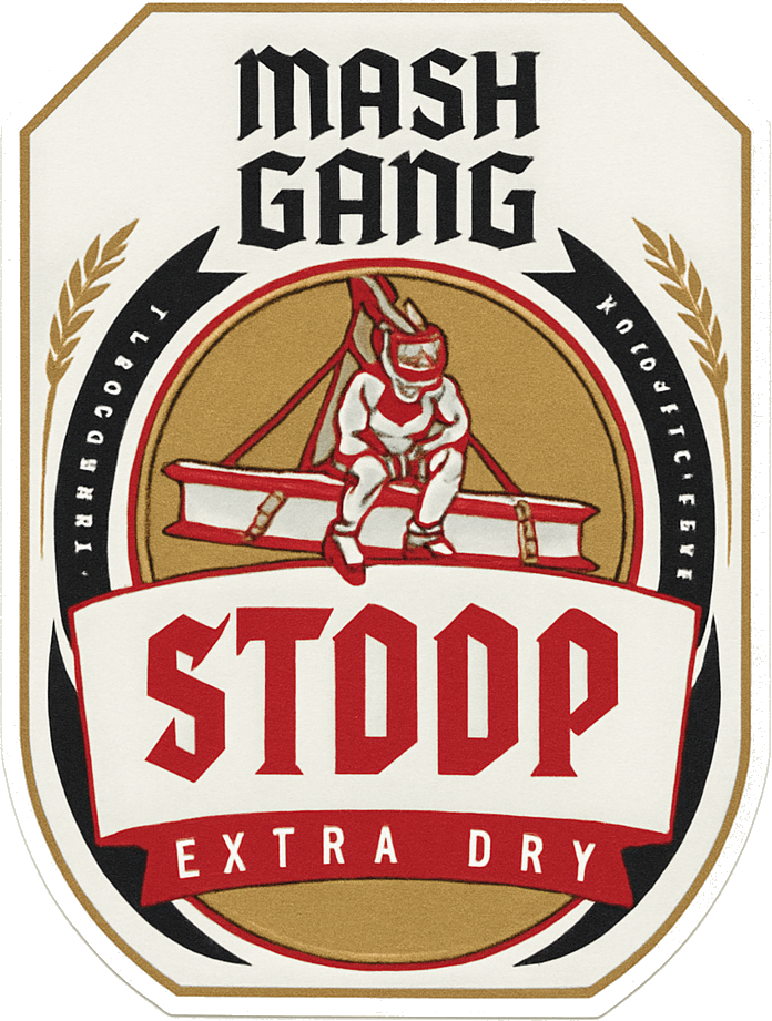 Etiket van Mash Gang Stoop Extra Dry