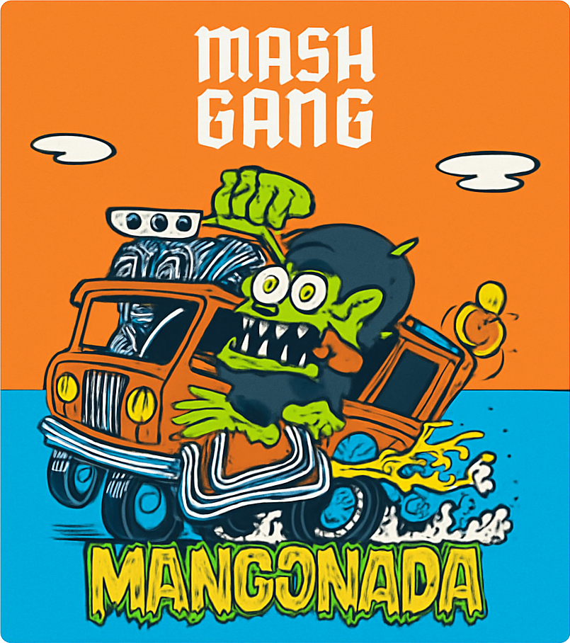 Etiket van Mash Gang Mangonada