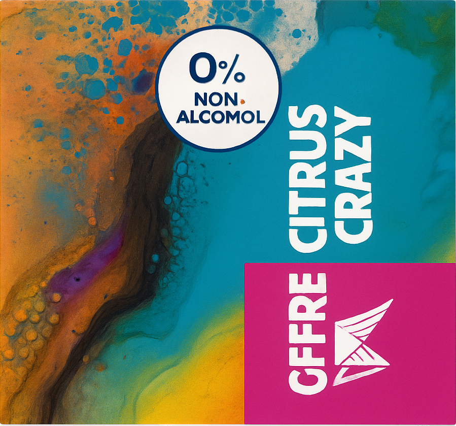 Etiket van Funky Fluid Citrus Free Crazy