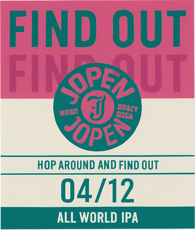 Etiket van Jopen Hop Around and Find Out