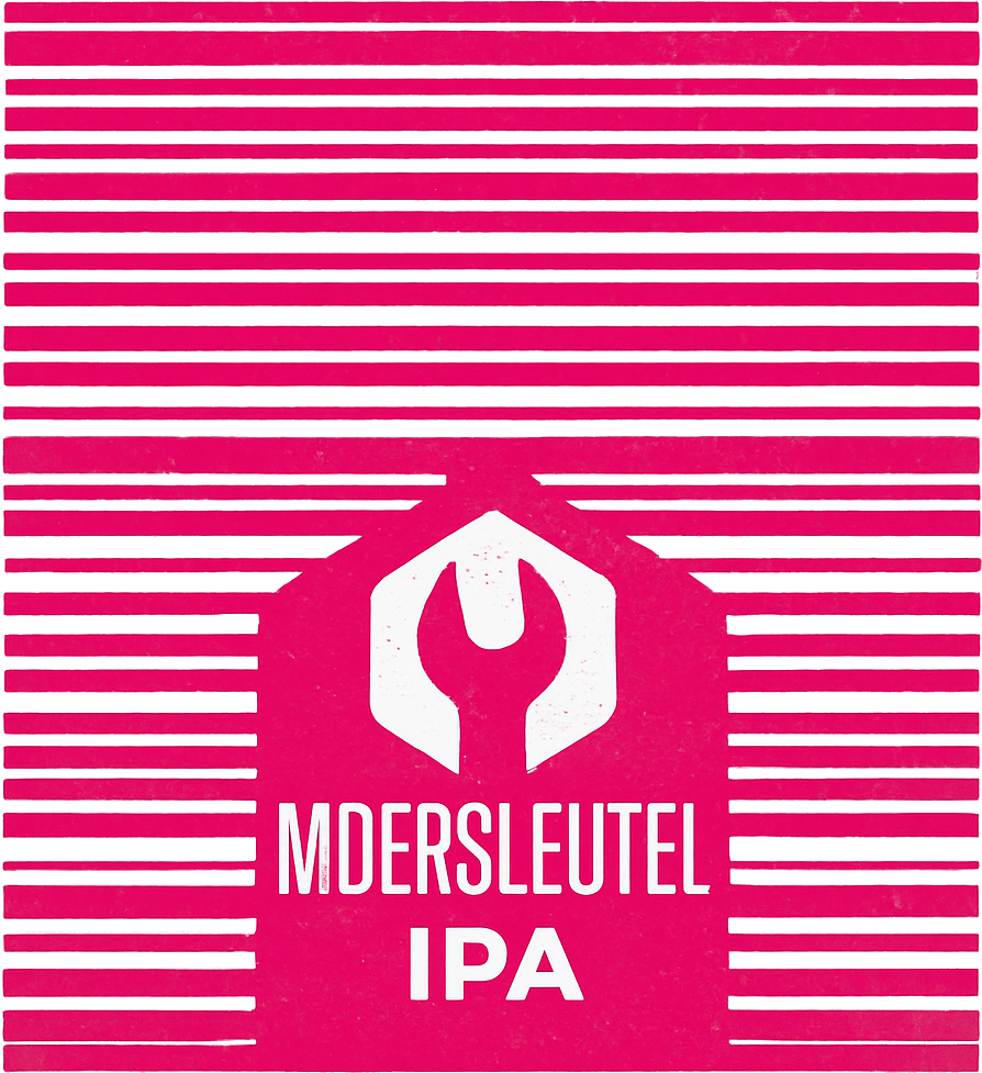 Etiket van Moersleutel Barcode Platinum & Pink