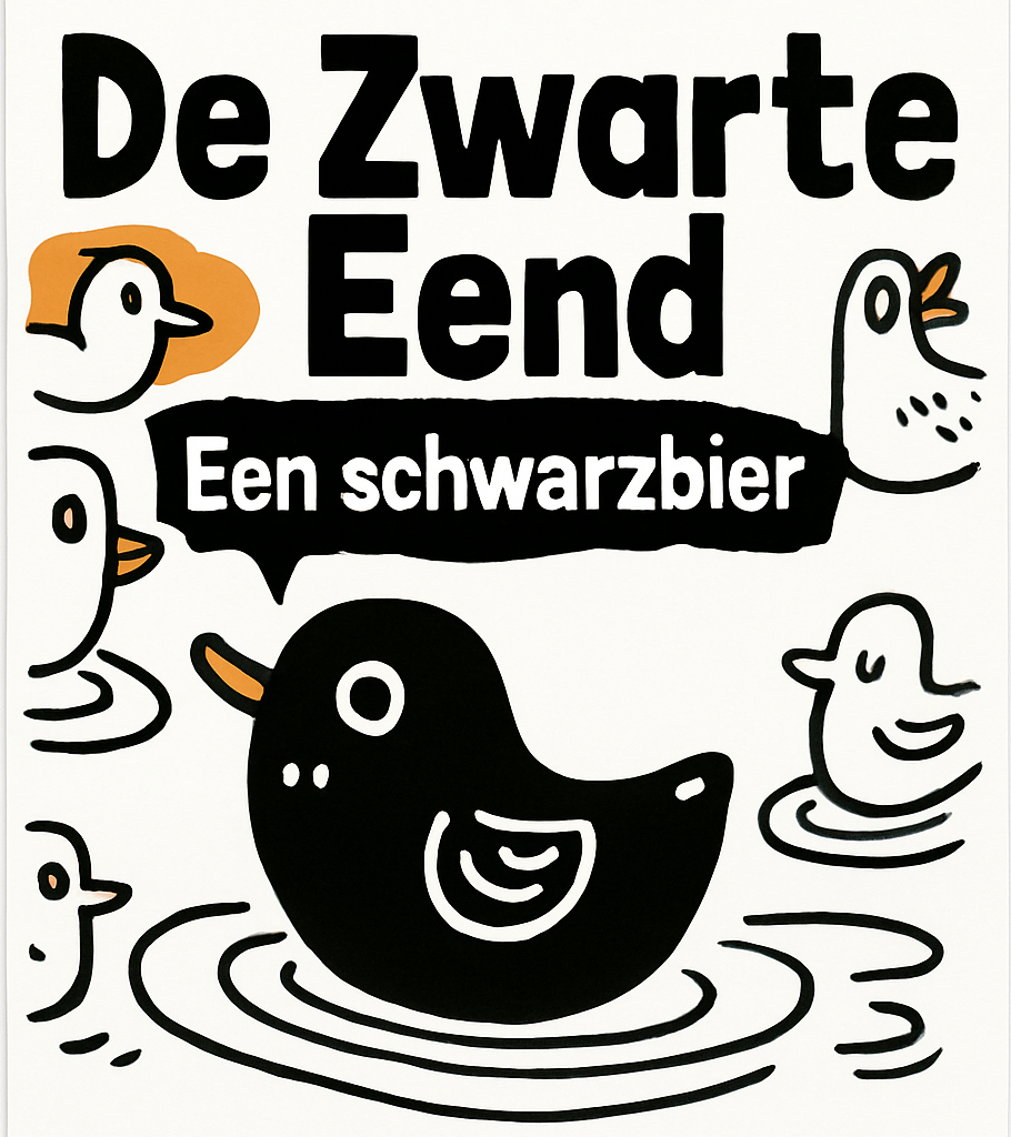 Etiket van Poesiat & Kater De Zwarte Eend