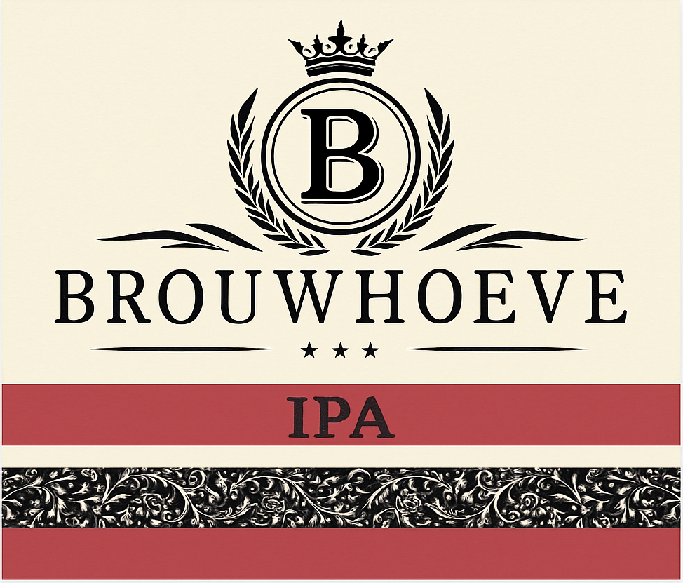 Etiket van Brouwhoeve IPA