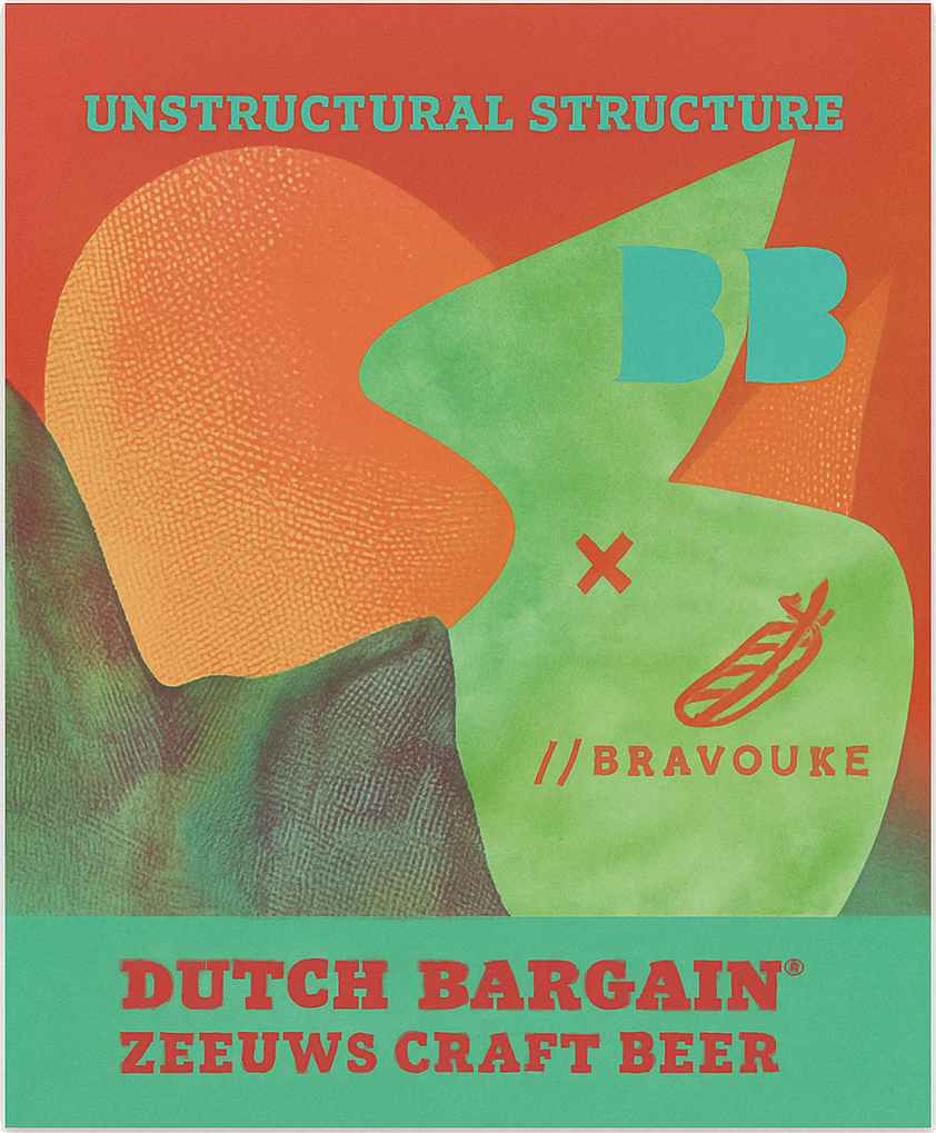 Etiket van Dutch Bargain Unstructural Structure