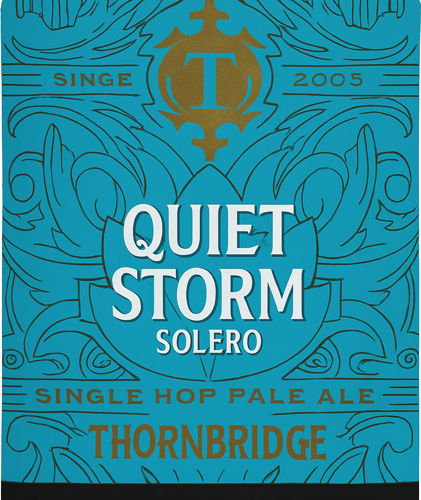 Etiket van Thornbridge Quiet Storm Solero